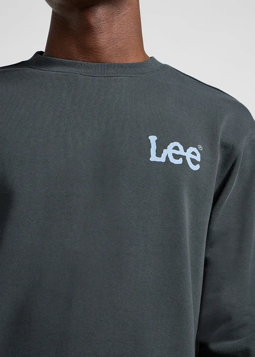 Lee Wobbly Sweatshirt Washed Black