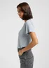 Lee V Neck Tee Concrete Gray