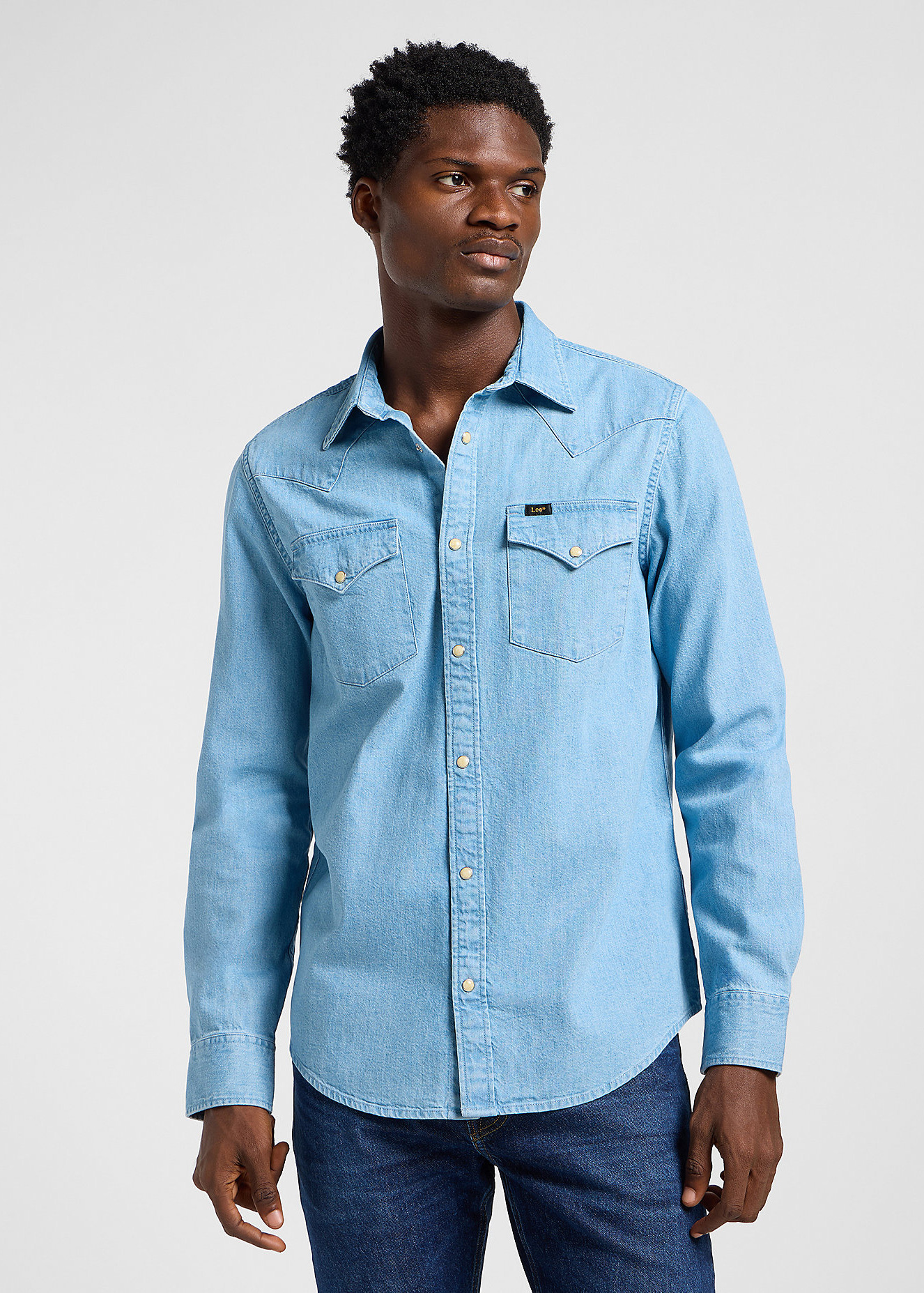 Lee Regular Western Shirt Lakeside Wash - 112365766