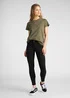 Lee Scarlett Cropped Black Rinse
