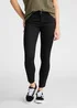 Lee Scarlett Cropped Black Rinse