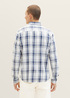 Tom Tailor 2 Pocket Shirt Off White Indigo Check