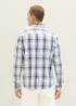 Tom Tailor 2 Pocket Shirt Off White Indigo Check