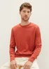 Tom Tailor Mottled Knitted Sweater Warm Red Melange