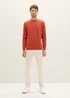 Tom Tailor Mottled Knitted Sweater Warm Red Melange