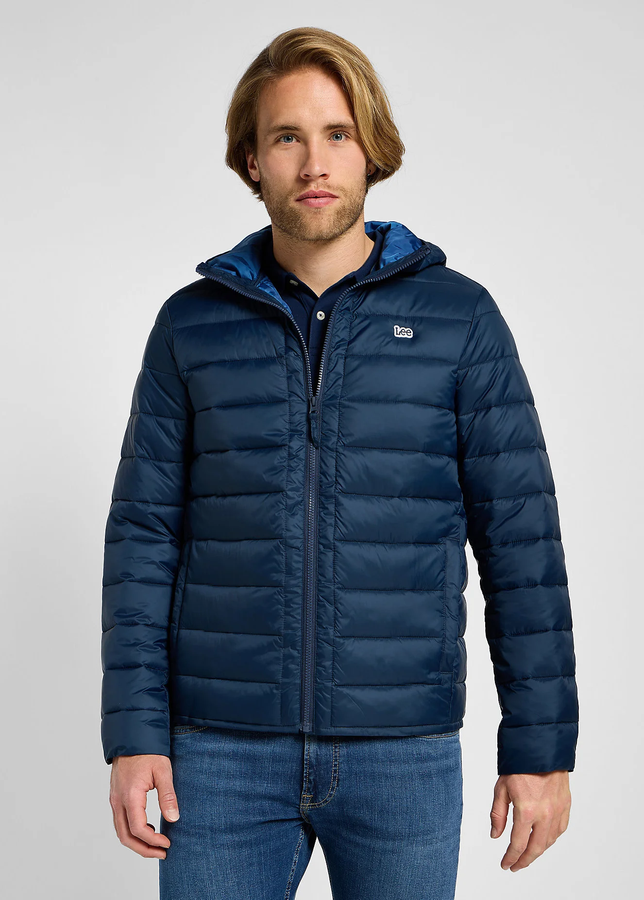 Lee Puffer Jacket Rivet Navy