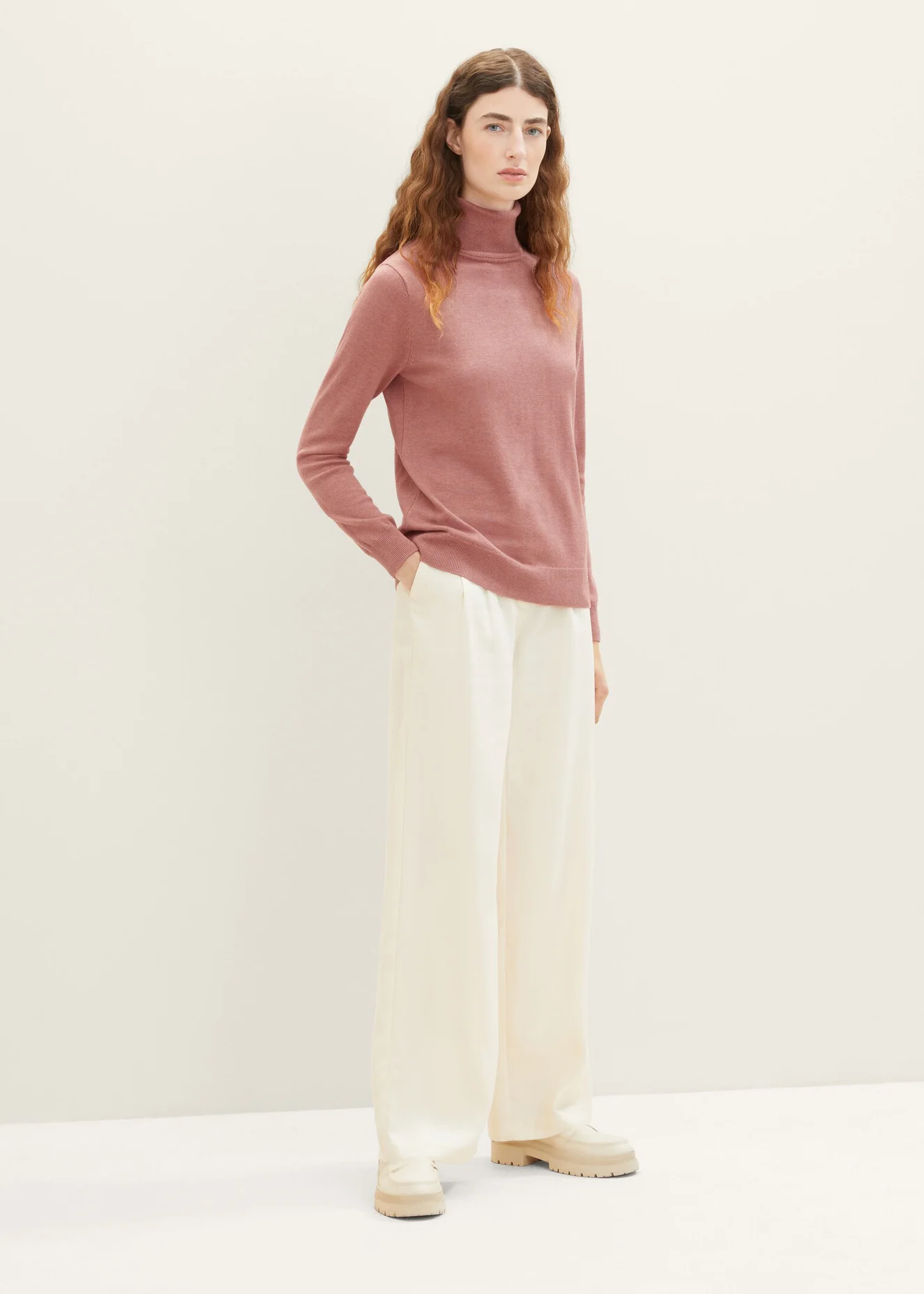 Tom Tailor Basic Turtleneck Pink