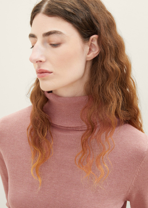 Tom Tailor Basic Turtleneck Pink - 1037746-33157