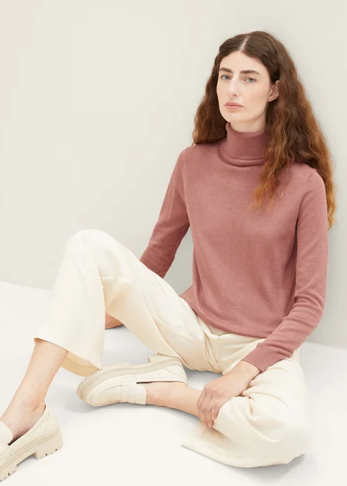 Tom Tailor Basic Turtleneck Pink