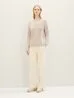 Tom Tailor V Neck Knitted Sweater Clouds Grey Melange