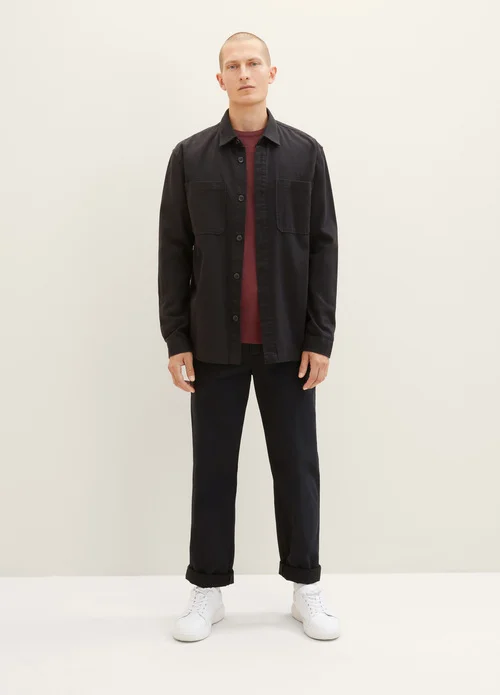 Tom Tailor Mottled Knitted Sweater Tawny Port Red Melange