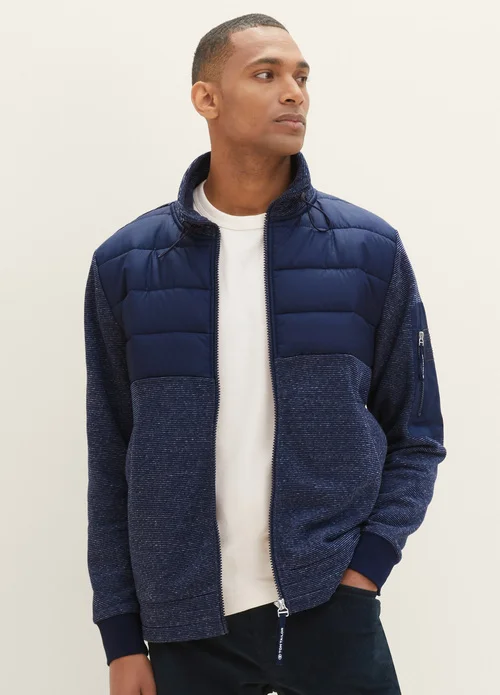 Tom Tailor Light Jacket Sky Captain Blue White Melange