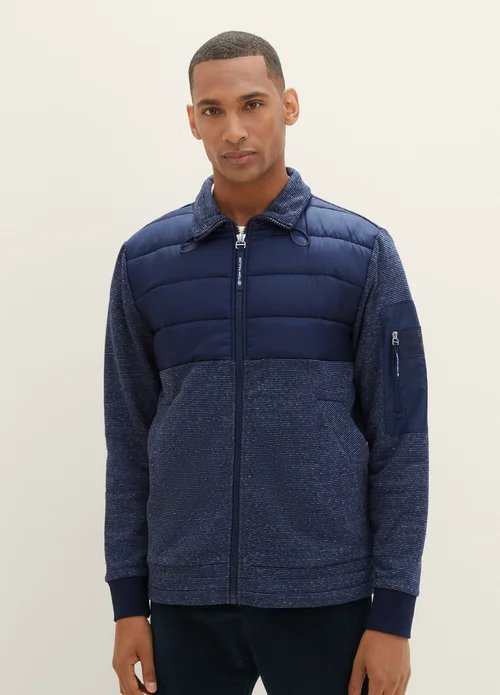 Tom Tailor Light Jacket Sky Captain Blue White Melange
