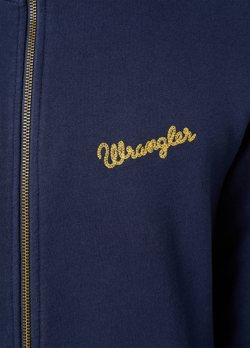 Wrangler Funnel Neck Zip Navy - 112350547