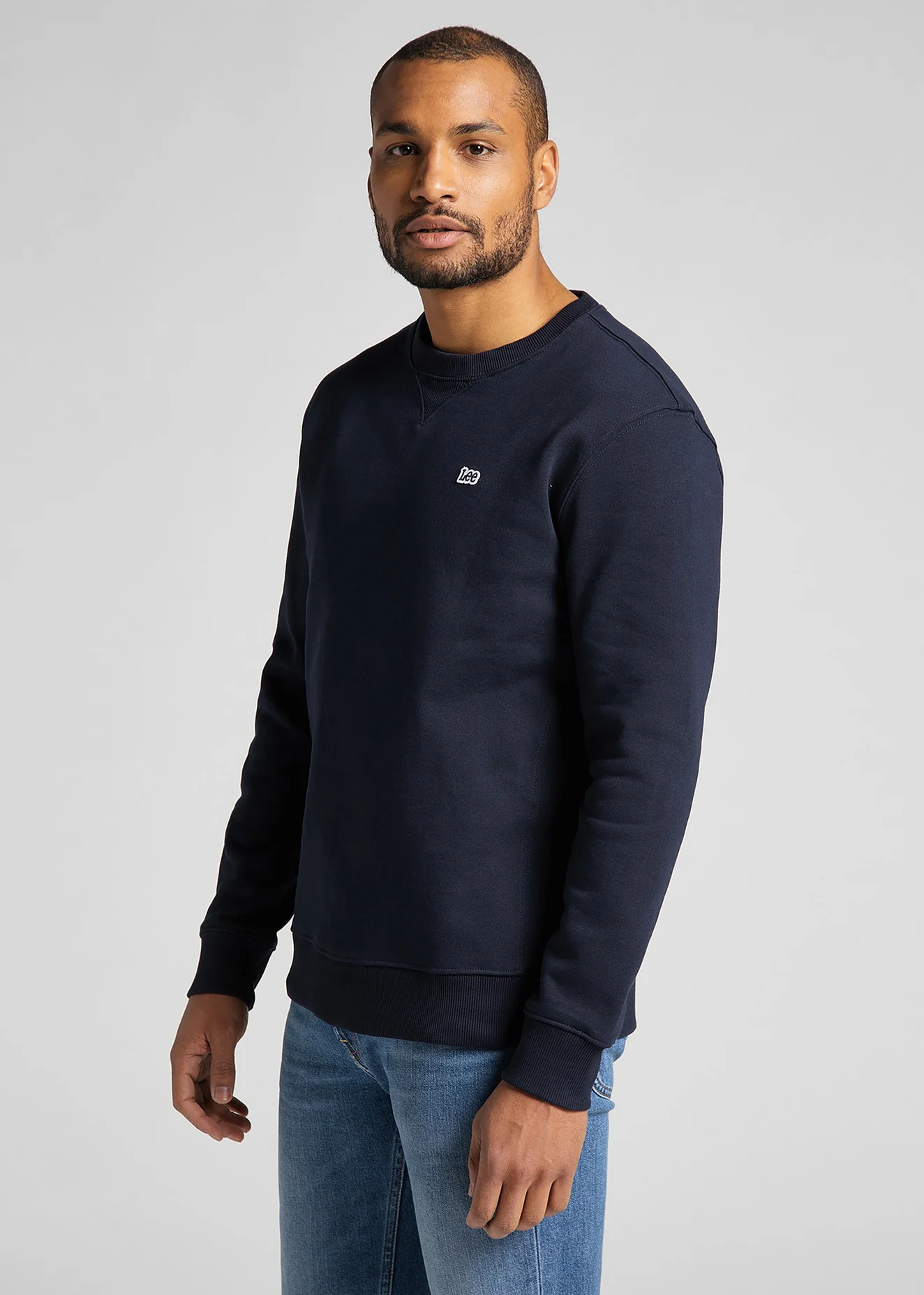 Lee Plain Crew Sweatshirt Midnight Navy