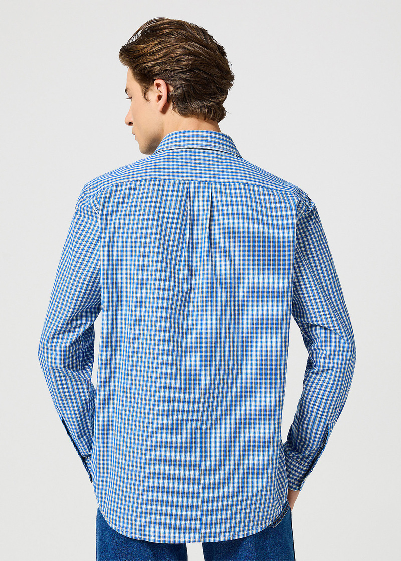 Wrangler One Pocket Shirt Wrangler Blue Stripe - 112358063