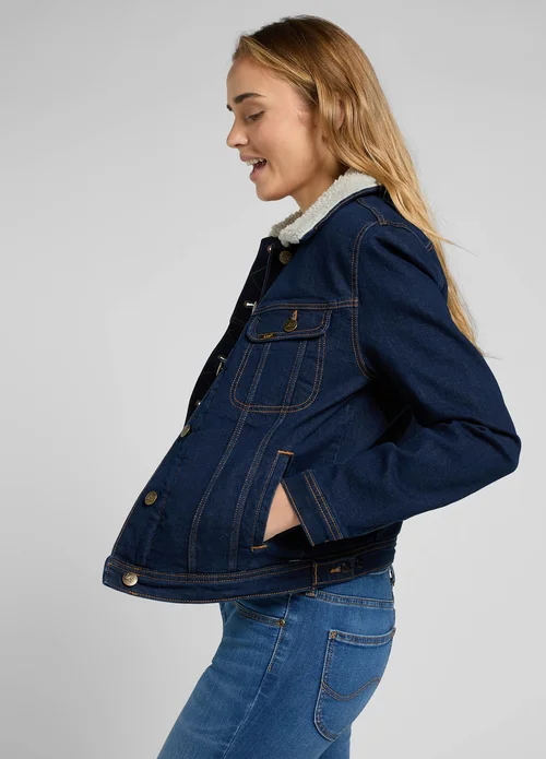 Lee Sherpa Rider Jacket Rinse