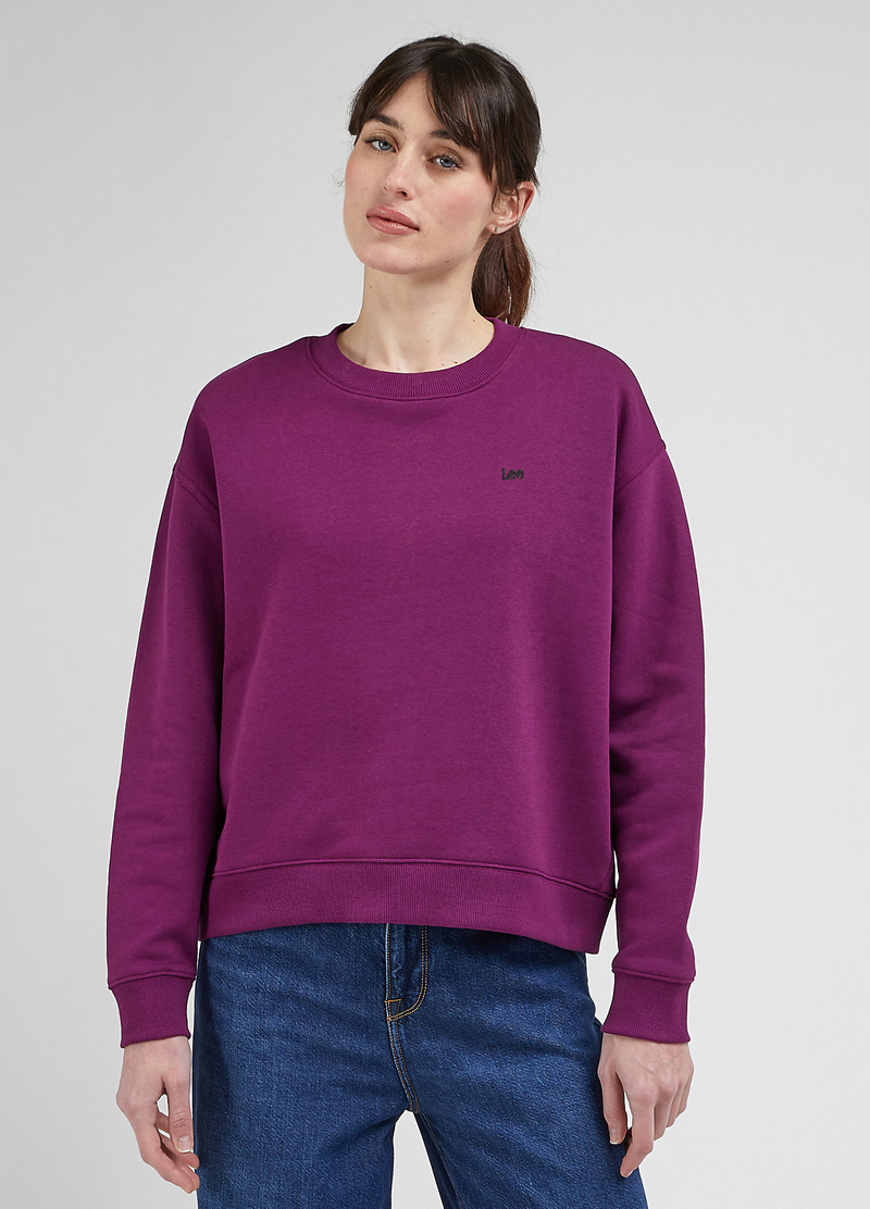 Lee Crew Neck Sweatshirt Foxy Violet - L53LLJA91