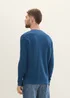 Tom Tailor Structured Crew Neck Sweater Dark Teal Melange