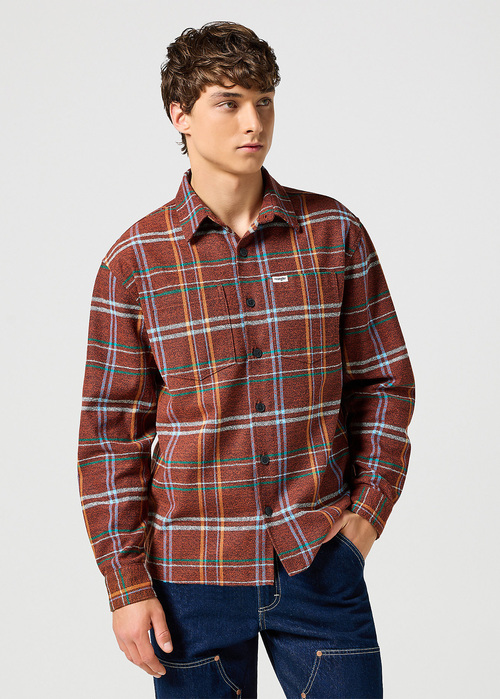 Lee Non Frayed Plaid Shirt Picante Check