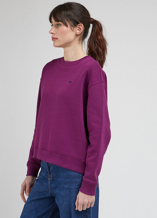 Lee Crew Neck Sweatshirt Foxy Violet - L53LLJA91