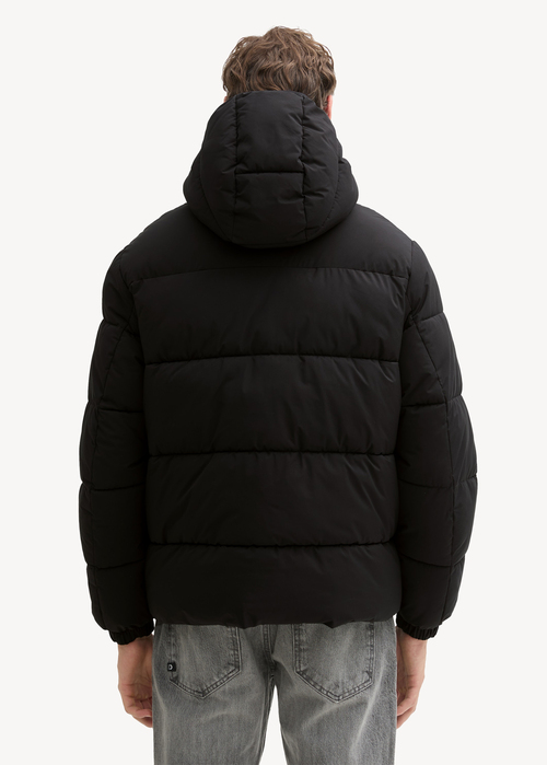 Tom Tailor Hooded Puffer Jacket Black - 1041775-29999