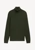 Tom Tailor Turtleneck Cashmere Sweater Rosin Green Melange