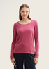 Tom Tailor Basic Round Neck Sweater Pink Velvet - 1042964-16348