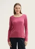 Tom Tailor Basic Round Neck Sweater Pink Velvet