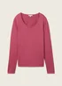 Tom Tailor Basic Round Neck Sweater Pink Velvet