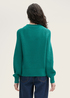 Tom Tailor Knit Sweater With Light Balloon Sleeves Jade Green - 1043309-35914