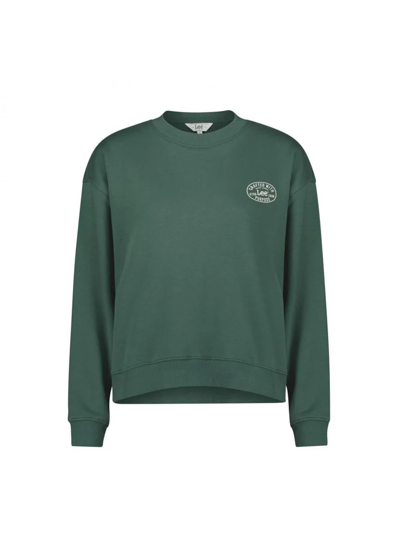 Lee Crew Neck Sweater Intuition Green