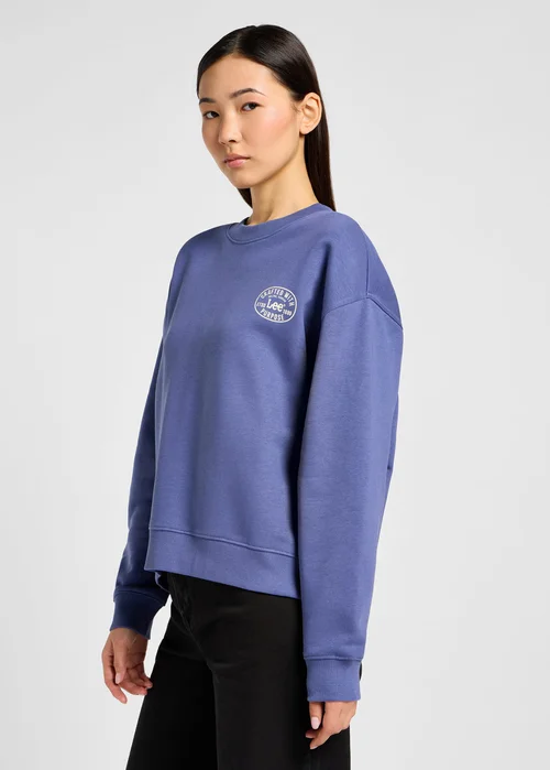 Lee Crew Sweater Surf Blue