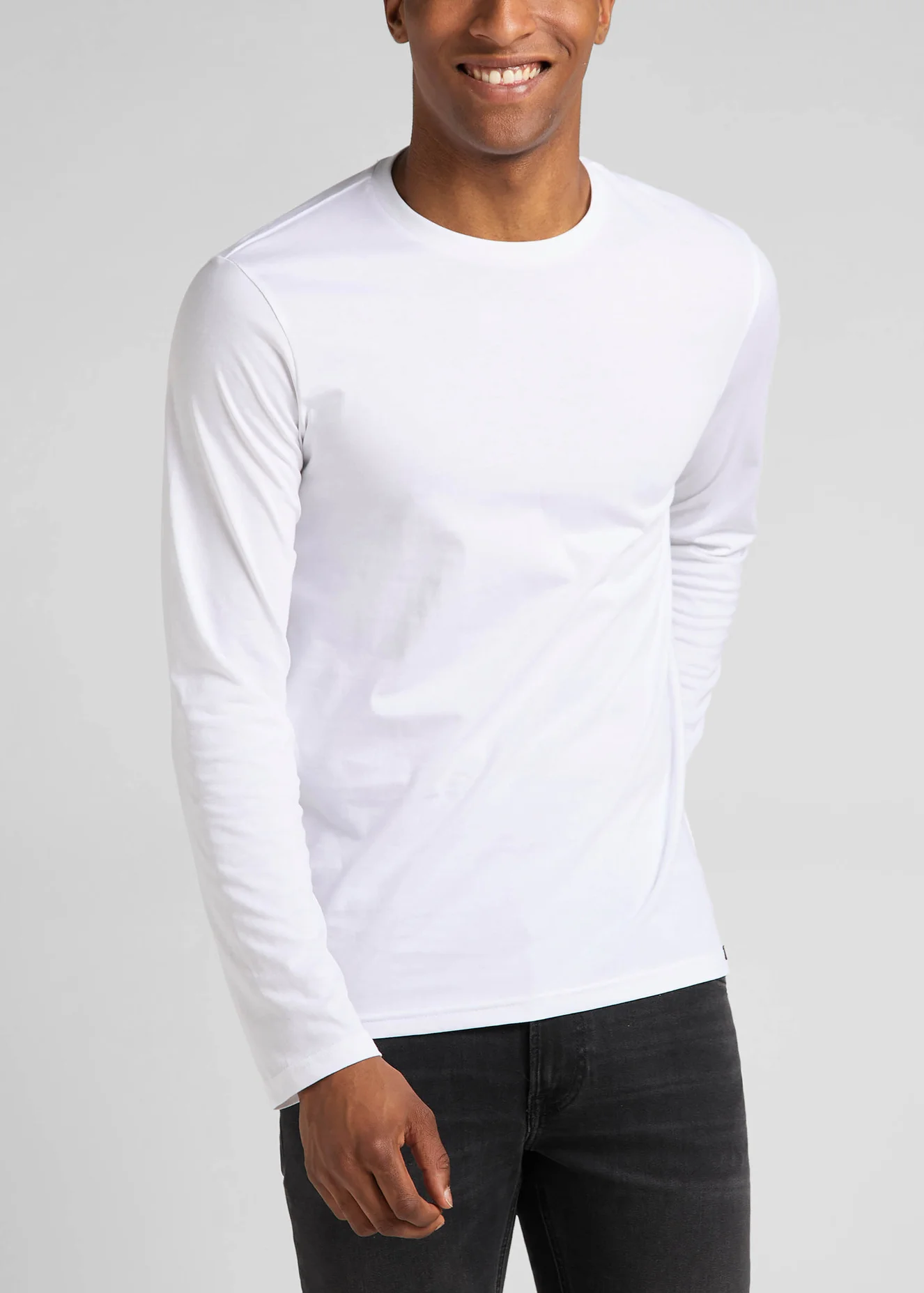 Lee Long Sleeve Twin Pack Crew Blackwhite