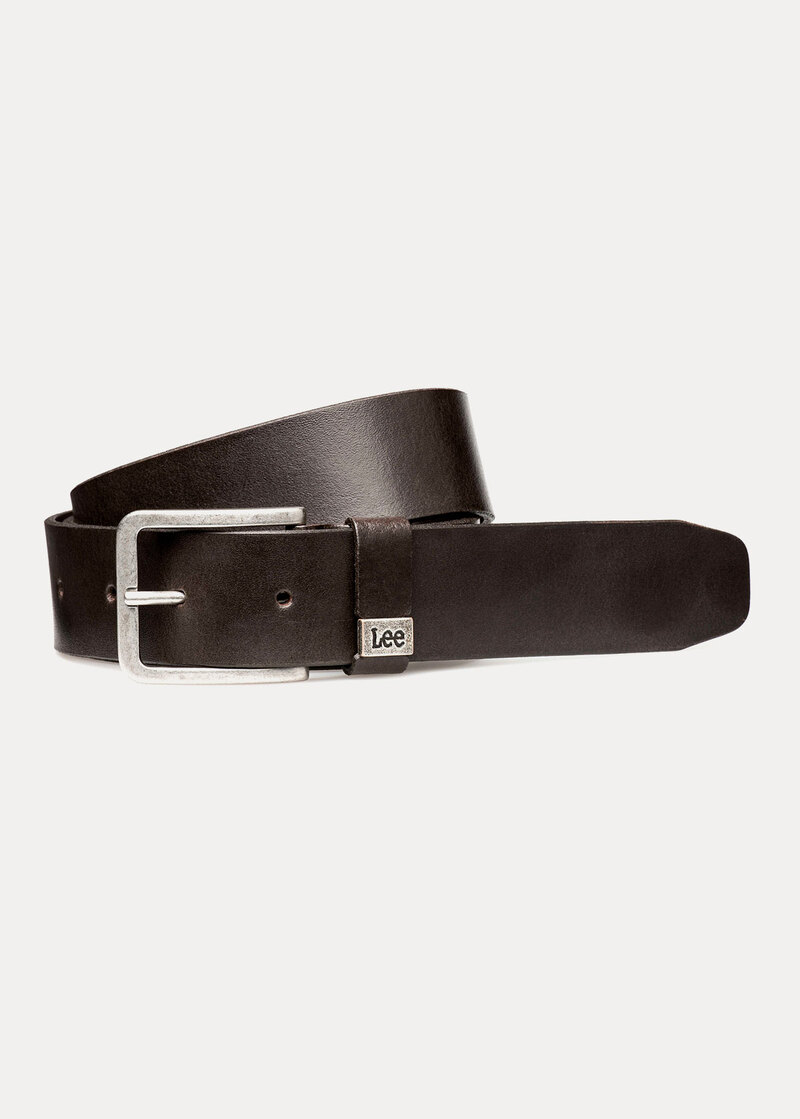 Lee Small Logo Belt Dark Brown - LA035324