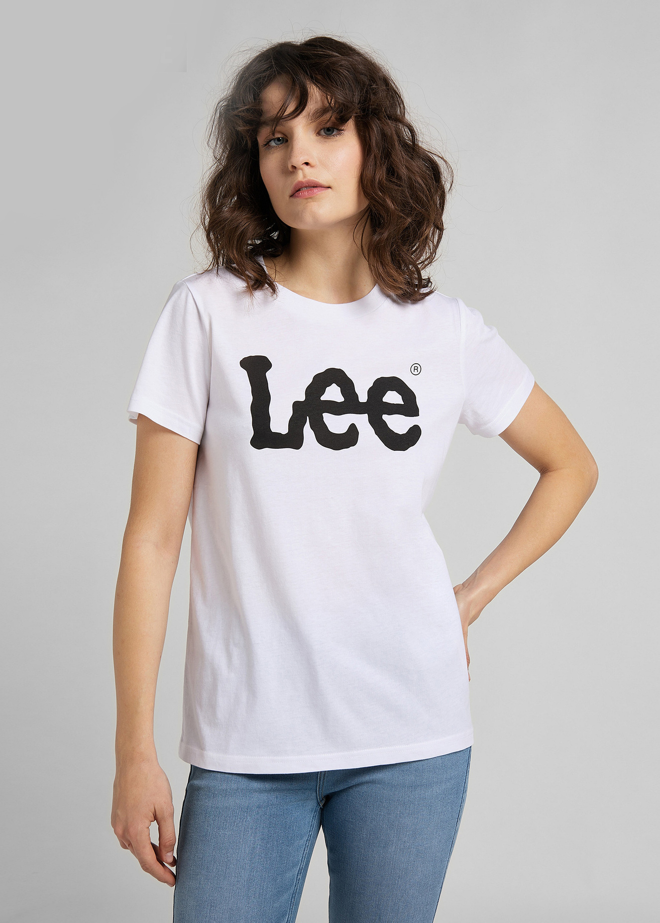 Lee Logo Tee White