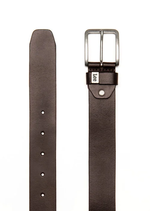 Lee Small Logo Belt Dark Brown