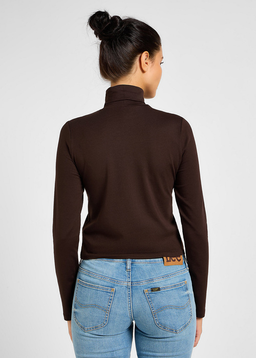 Lee Long Sleeve Turtleneck Espresso - 112355431