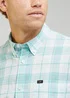 Lee Button Down Dusty Jade Check