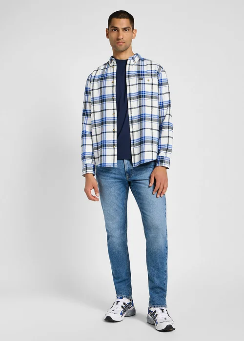 Lee Riveted Shirt White Check