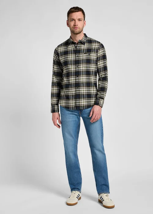 Lee Leesure Shirt Green Check