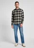 Lee Leesure Shirt Green Check