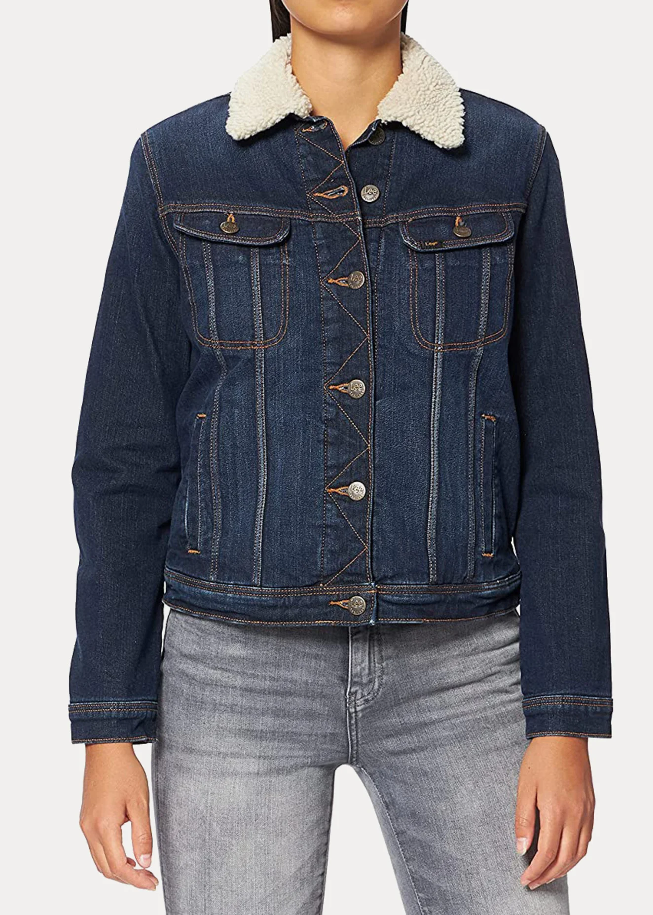 Lee Sherpa Rider Jacket Dark Sidney