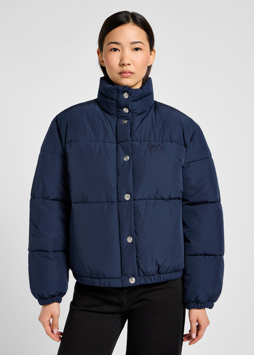 Lee Relaxed Short Puffer Jacket Navy