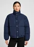 Lee Relaxed Short Puffer Jacket Navy