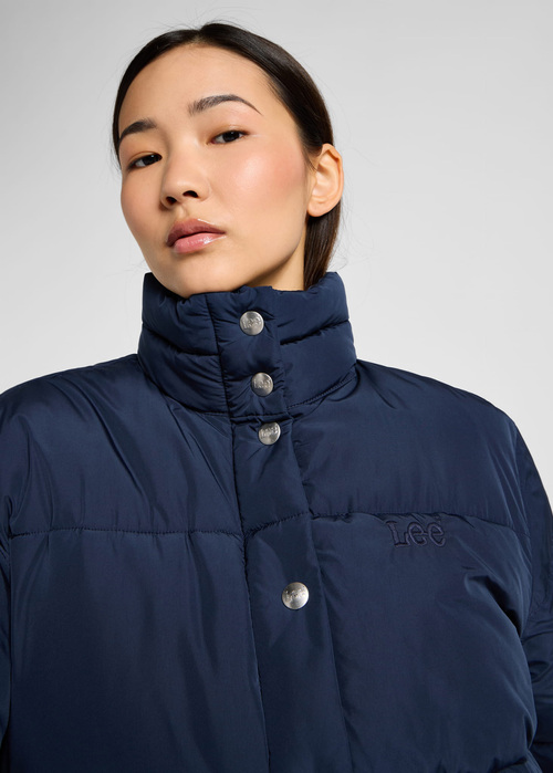 Lee Relaxed Short Puffer Jacket Navy