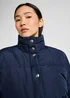 Lee Relaxed Short Puffer Jacket Navy