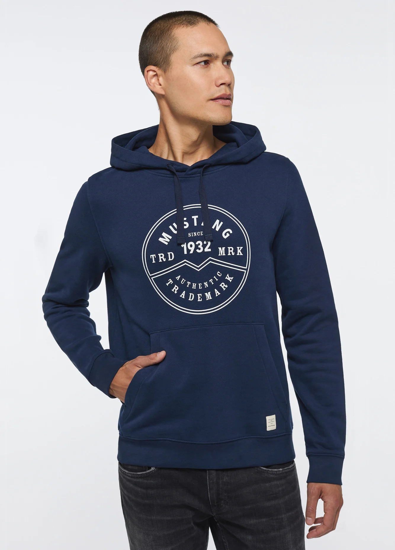 Mustang Bennet Hood Logo Navy Blazer