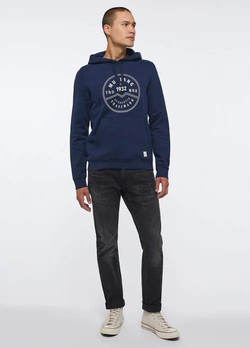 Mustang Bennet Hood Logo Navy Blazer