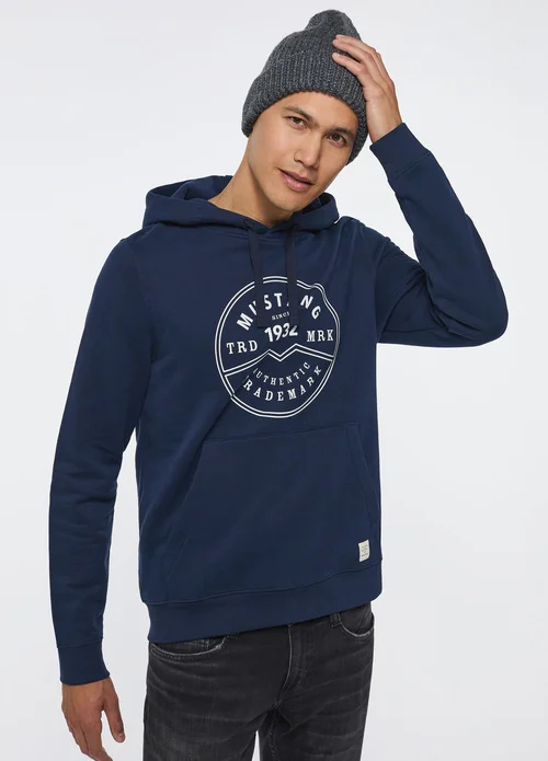 Mustang Bennet Hood Logo Navy Blazer